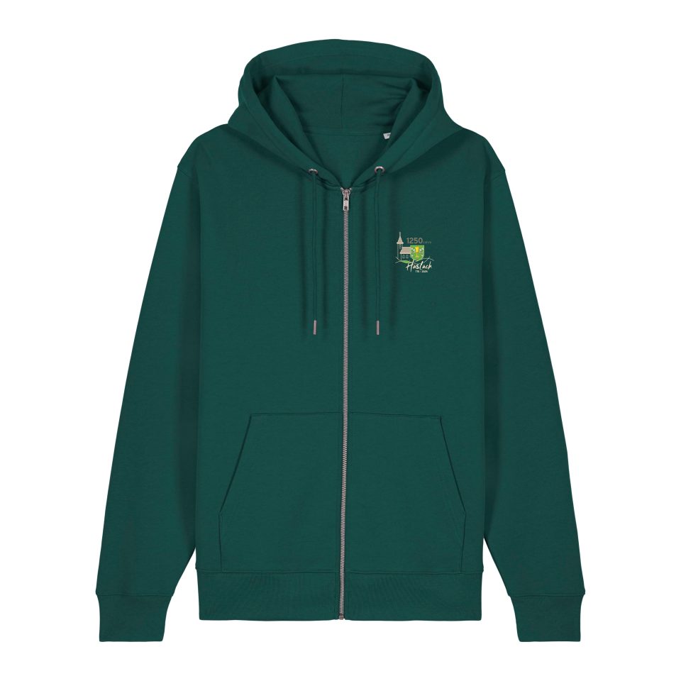 Unisex Zip-Hoody, glazed green