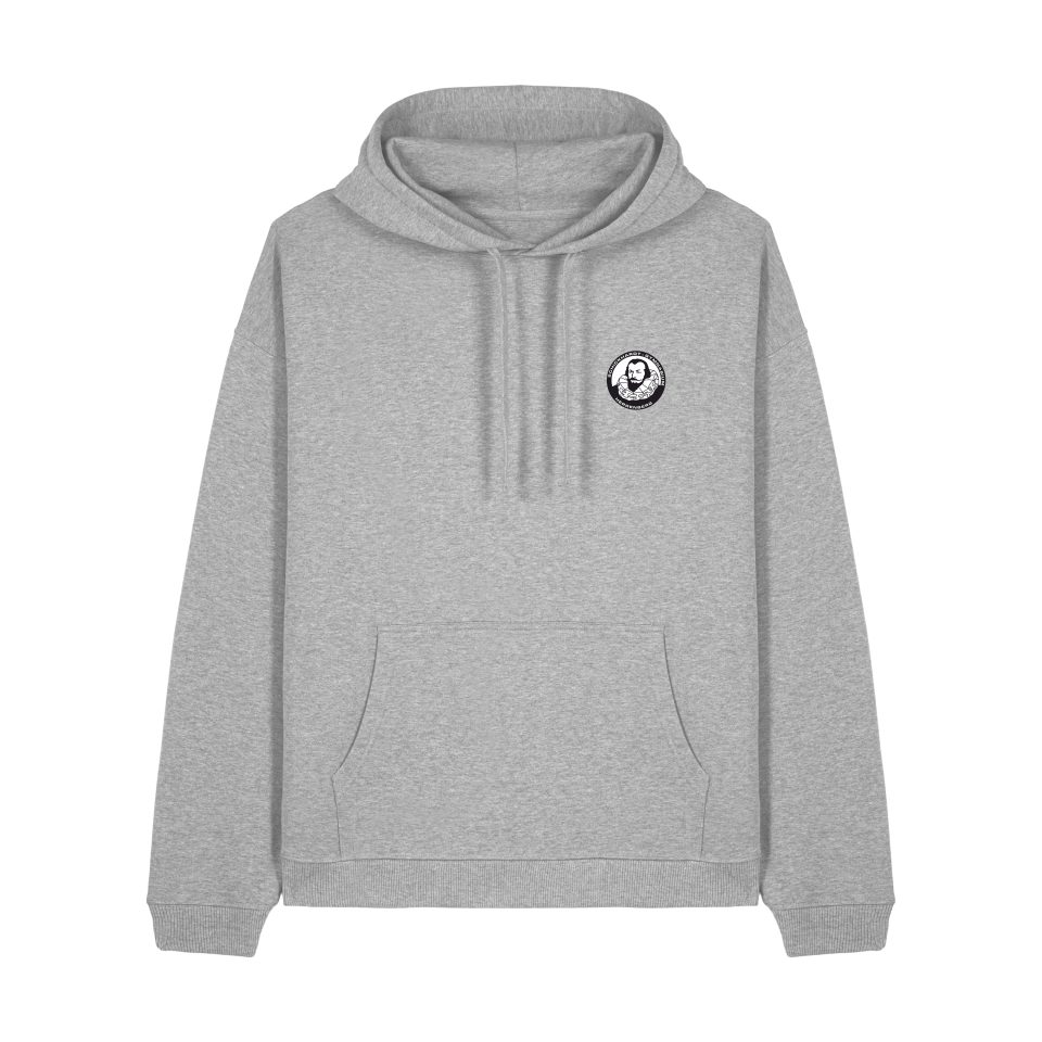 Unisex Oversize-Hoody, grau meliert